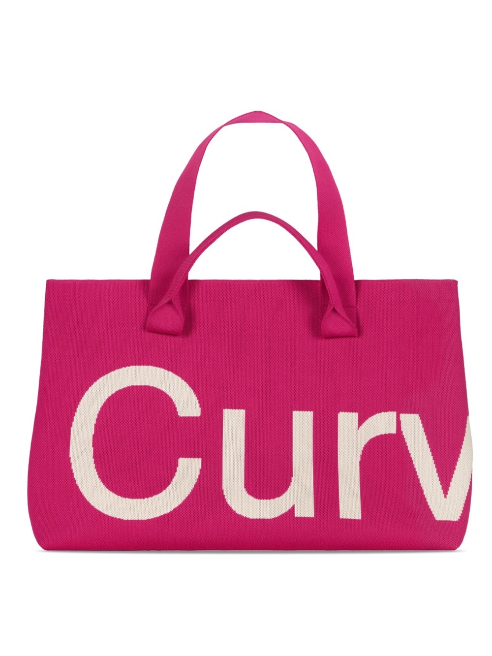 Curves Knit Tote | Raspberry